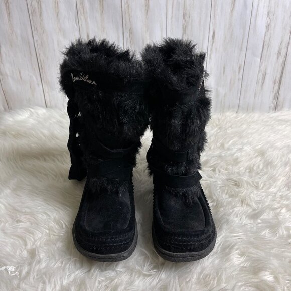 Sam Edelman Meiko Boots – Size 7 – Black Suede with Faux Fur - Picture 5 of 10